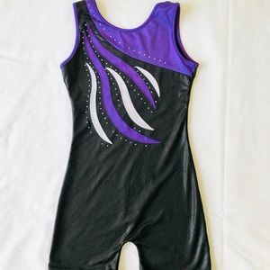 Leotard size 7-8 Shimmery and Embellishment Gymnastics Ballet Pageant GUC